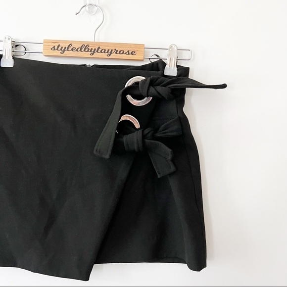 Zara Crossover Mini Skirt With Bows - Picture 10 of 15